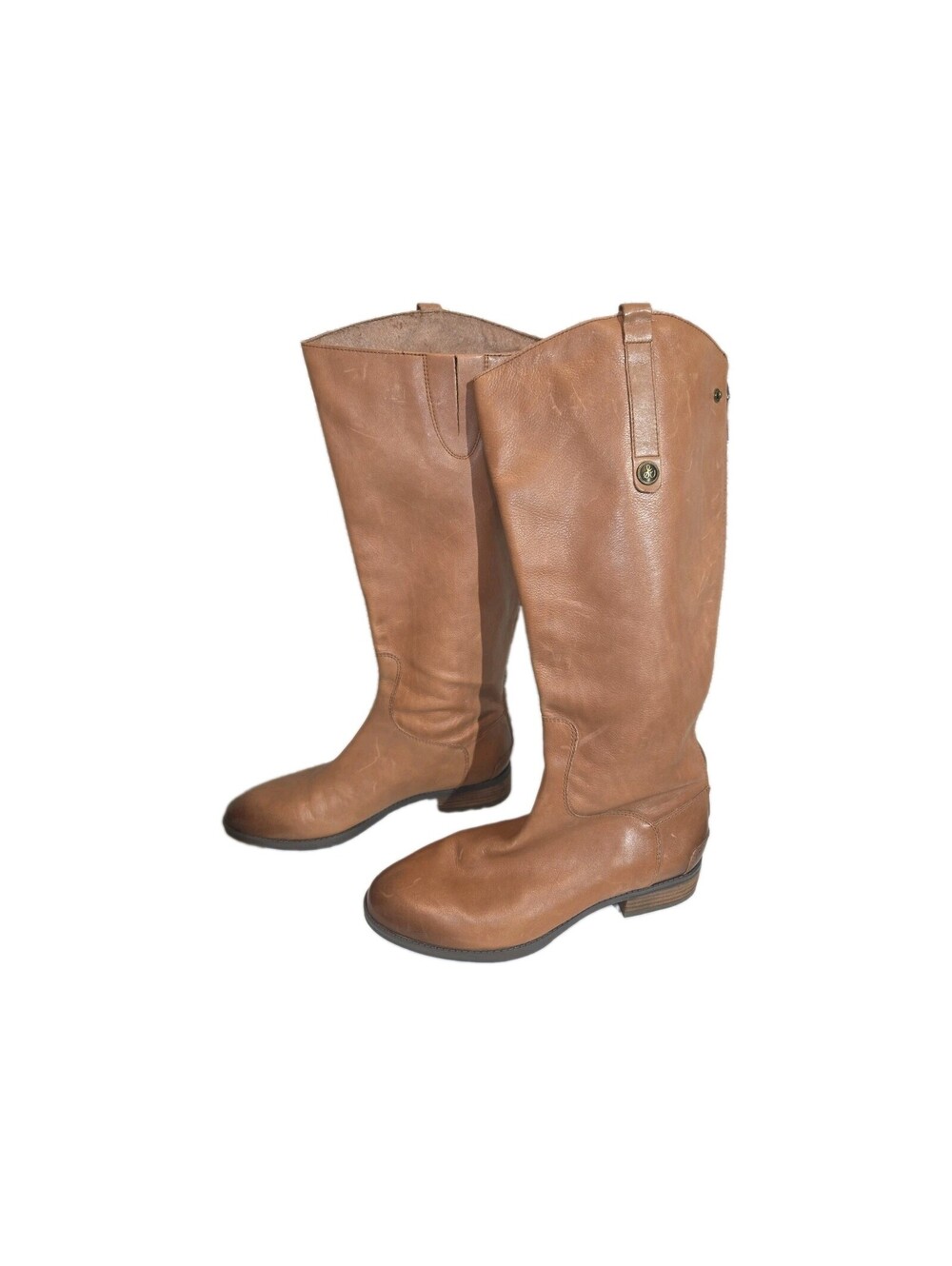 Sam Edelman Penny Women’s Riding Boots Sz 10.5 WC Brown Zip Up